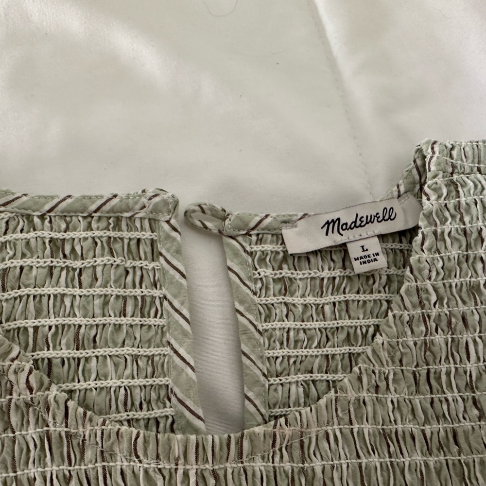 Madewell Sage Smocked Dress